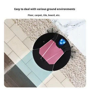 Robot aspirateur intelligent automatique avec moteur à brosse USB, mini machine de nettoyage domestique alimentée par USB - Product Image 2