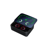 Earbud tws nirkabel bt, headphone gaming tipe-c dalam telinga stereo olahraga M90 pro max