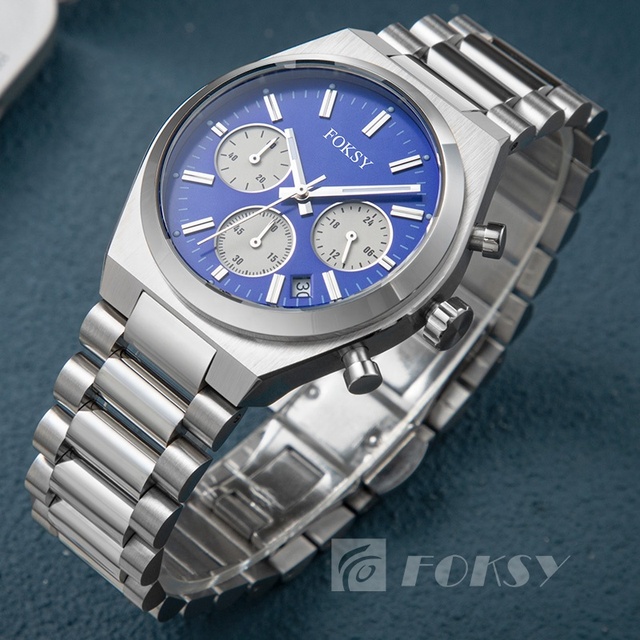 High Quality Custom logo Own Design Chronograph Watches Stainless Steel Case Montre Homme Luxury Mens Quartz Watches for Men