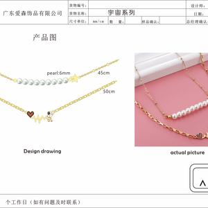 Collier personnalisé pour femmes en acier inoxydable, vente en gros, nouveau design 2022, OEM/ODM - Product Image 3