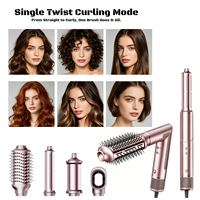 Pengering Rambut Motor DC Kompak 110.000 RPM 1001-1500W Cincin Lampu Ambient Ionik Perlengkapan Penataan Rambut All-In-One Perlindungan Panas