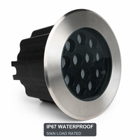 Luz LED Empotrable para Exteriores, 12W 24W 36W, IP67 Impermeable, Acero Inoxidable, para Jardín, Camino, Entrada de Vehículos, Iluminación de Paisajes
