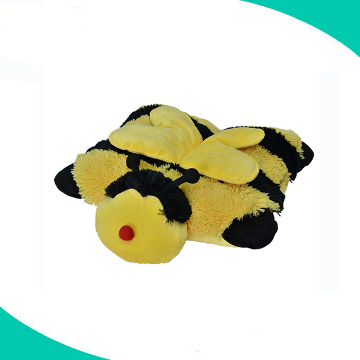 Usine Personnalisée En Peluche En Forme D'animal Abeille Oreiller avec Étiquette Privée