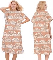 Serviette de plage à capuche bohème arc-en-ciel pour adultes, séchage rapide, sans sable, poncho de surf en microfibre, serviette de change portable
