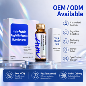 Boisson Nutritionnelle Liquide Orale au Collagène Tripeptide Riche en Protéines, Antioxydante, Marque Blanche, OEM ODM, 50mL, Sans Produits Laitiers, Faible Teneur en Sucre, Complément Alimentaire - Product Image 2