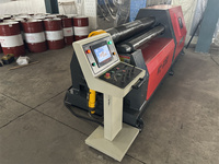 Machine à cintrer les tôles CNC automatique à 4 rouleaux pour acier inoxydable et acier au carbone, longueur de travail 2500 mm, moteur 11 kW, haute sécurité