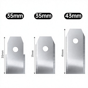 Lames de tondeuse robotisée extra longues 43x18x0.75mm compatibles avec Automower, Gardena, Segway Navimow, Flymo. - Product Image 2