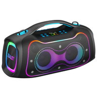 Haut-parleur portable d'extérieur Zealot S117 320W, haut-parleur sans fil, batterie 48000mAh, contrôle par application, lumière RGB, haut-parleur Bluetooth
