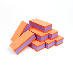 Outil à ongles papier de verre double face bloc de tampon à ongles éponge orange douce lime à ongles - Product Image 2