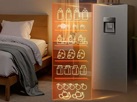 Réfrigérateur compact à porte simple avec refroidissement direct, congélateur tout-en-un, stockage zoné, station de boissons, mini-bar