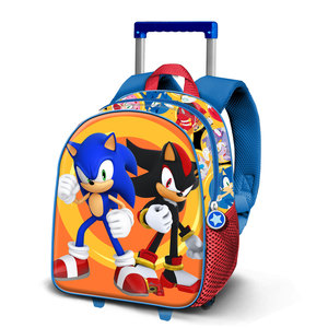 Mochila 3D con Ruedas de Sonic The Hedgehog Shadow, Tamaño Pequeño, Multicolor - Product Image 1
