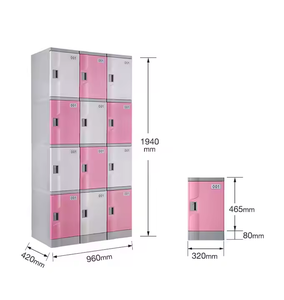 Casier scolaire moderne multi-portes en plastique ABS pour employés, enfants, gymnases et écoles, avec compartiments à clé - Product Image 2