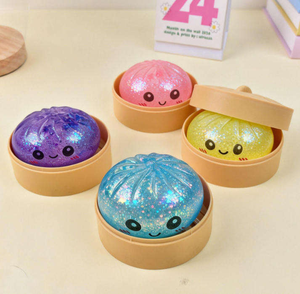 Envío en 1 Día: Juguete Squishy Dumpling con Purpurina, Hermoso y Duradero, para Aliviar el Estrés - Product Image 5