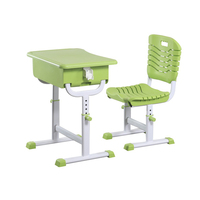 Ensemble de collège élémentaire Table en plastique Mobilier de salle de classe Chaise d'étude et bureau pour étudiants et enfants Fabrication