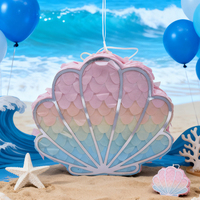 EASTTERN-Pinata populaire en forme de coquille pour fournitures de fête d'anniversaire avec pièces ouvertes pour emballer des bonbons