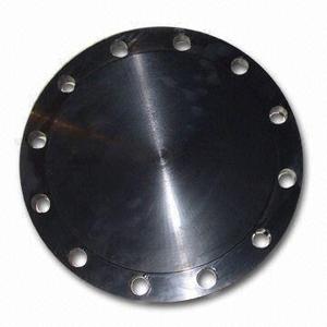 Bride boulonnée à face plate en <span class=keywords><strong>acier</strong></span> au carbone A105, type 05, normes ASME B16.5, EN1092-1, DIN2527, usinée CNC, Kingmetal KM1001 - Product Image 3