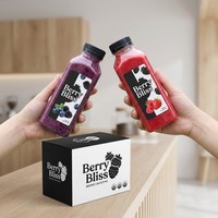 100 bouteilles carrées en PET avec couvercles pour jus, contenants en plastique vides pour lait, smoothies, eau, boissons pressées à froid, 500 ml, 200 ml