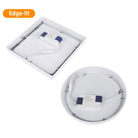 Plafonnier LED encastré en aluminium pour intérieur, 6W 12W 18W 24W SMD, carré ou rond, pour maison ou bureau, fin et élégant