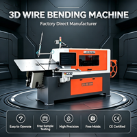 Machine de pliage de fil CNC 3D automatique pour la production de supports de cuisine, machine de formage de fil pour cages d'animaux et pièces automobiles