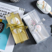 Boîte en papier kraft transparente de luxe pour glaces, mousses, gâteaux, petites pâtisseries, bonbons et chocolats - Échantillon gratuit