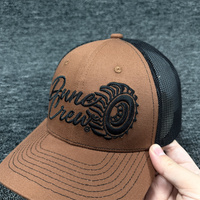 Casquette de camionneur en toile Richardson Style 112 avec logo brodé, design personnalisé, casquette unisexe tendance