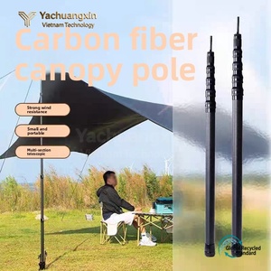 Poteau et tube télescopiques en fibre de carbone légers Tuolilai, options de longueur 13m/16m, utilisation en extérieur - Product Image 3