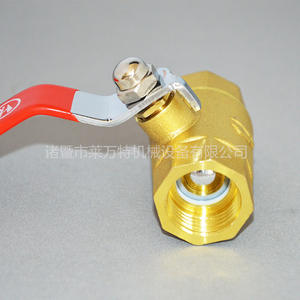 Vanne à bille en cuivre de gros (filetage interne 4/6/1 pouce) Vanne à bille interne à pression normale épaissie à sens unique - Product Image 2