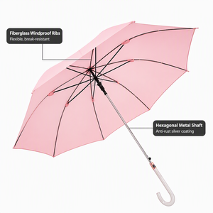 <span class=keywords><strong>Ombrello</strong></span> dritto romantico rosa ciliegio 8K con manico a gancio in perla bianca lattiginosa per regalo di nozze, primavera, esterno - Product Image 2
