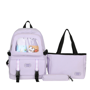 Women Fashion Backpack Female Teenager Used Travel Outdoor <b>Bags</b> Student College 3Pcs School <b>Bag</b> with Pencil Case - Product Image 6