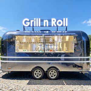 Mini Food Truck de Rue pour Gaufres, Crèmes Glacées, Crêpes, avec Équipements, Kiosque de Food Truck pour Desserts, Pancakes, Donuts, pour les Fêtes - Product Image 2