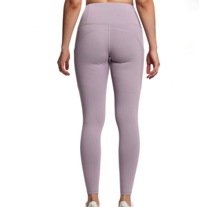 Premium Quality <b>Women's</b> <b>Leggings</b> Mid Waist Customized Printing Breathable Fabric Solid <b>Pattern</b> Custom Logo Yoga <b>Leggings</b> - Product Image 3