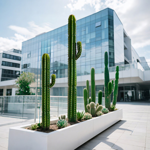 Multi-Style decorazione per la casa artificiale <span class=keywords><strong>Cactus</strong></span> verde <span class=keywords><strong>e</strong></span> succulento vaso di plastica <span class=keywords><strong>e</strong></span> albero artificiale PU per la decorazione di Pasqua - Product Image 4