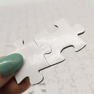 Weiß Blank Puzzle Druck benutzer definiertes Muster Puzzle Puzzle zur Sublimation
