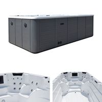 Sunrans Import USA Acrylique Balboa Piscine extérieure moderne autoportante Spa avec combo massage et évacuation réversible