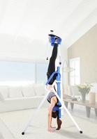 En ucuz handstand makinesi ev yerçekimi fitness egzersiz ters dönen sehpa şişme yüksekliği ayarlanabilir bel pedi ile geri için