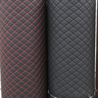 Éponge matelassée classique Rolls de cuir de PVC de broderie pour des housses de siège de voiture
