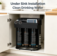 Système de filtration d'eau par osmose inverse commercial 600 GPD avec contrôleur TDS intelligent pour la production d'eau spécialisée pour le café