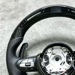 Volant sport LED personnalisé en cuir et fibre <span class=keywords><strong>de</strong></span> carbone pour F20/F30/F10/F15/F06/F12/F90 M3/M5 E92/E70/E90/E91 - Accessoires - Product Image 5