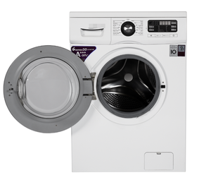 9kg קדמי עומס מכונת כביסה באופן מלא אוטומטית מכונת כביסה אוניברסלי מנוע חגורת כרום ידית נירוסטה בית מכשיר התיכון - Product Image 1