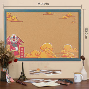 Tableau d'affichage créatif en liège imprimé de taille personnalisée suspendu pour <span class=keywords><strong>mobile</strong></span> tableau d'affichage avec cadre - Product Image 4