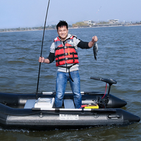 3.3M épaissi bateau de pêche bateau en caoutchouc bateau de sauvetage d'urgence en alliage d'aluminium fond gonflable bateau de pêche