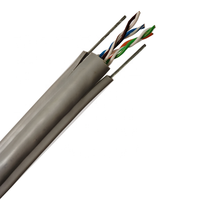 Fuente de fábrica Cat5/Cat6 + Cable de alimentación Cable elevador Soporte de acero Cable plano Ascensor Cable de viaje