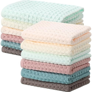Nouvelle Collection 2026 – Chiffon en Microfibre Tissé à Carreaux 30x30cm Facile à Nettoyer – Serviette de Cuisine en Microfibre Absorbante – Fabrication OEM - Product Image 1