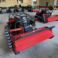 Tondeuse à gazon télécommandée robuste 15HP/16HP, moteur diesel/essence, 80cm 100cm 120cm, robot tondeuse professionnel RC