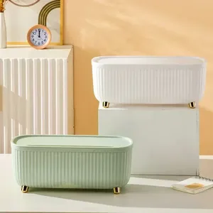 Boîte de rangement de câbles grande capacité avec couvercle, organiseur de multiprises de bureau <span class=keywords><strong>pour</strong></span> fils et chargeurs - Product Image 2