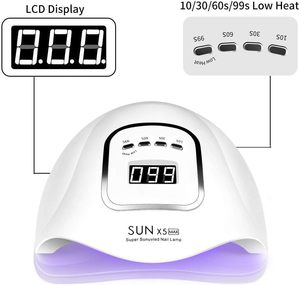เครื่องอบเล็บเจลคุณภาพสูง 150W 45LEDs Sun X5 Max แบบพกพา ชาร์จซ้ำได้ พร้อมเซ็นเซอร์อัจฉริยะ แสงยูวี สำหรับทำเล็บ - Product Image 3