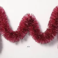 Рождественская красная и фиолетовая кастрюля, мишура, гирлянда, украшение для рождественской елки, украшения для домашней вечеринки и Рождества