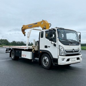 Grúa de Plataforma Plana Foton Ollin 4x2 con Grúa de Brazo de 5 Toneladas y 3 Toneladas, Camión de Remolque con Plataforma Deslizante y Motor Cummins para Rescate - Product Image 5