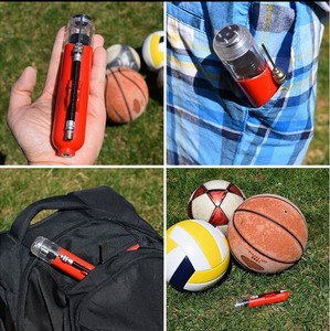 Actearer 6 pouces noir double <span class=keywords><strong>action</strong></span> <span class=keywords><strong>basket</strong></span>-ball Football outil <span class=keywords><strong>de</strong></span> réparation gonfleur main pompe à air Mini balle - Product Image 6
