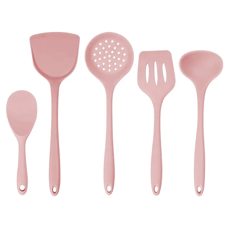 Premium antiaderente pentole cucchiai 5 pz cucina utensili da cucina Silicone utensili da cucina Set per la cottura